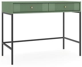 Konsolinis staliukas Iseo IS07 2S, juoda sp./žalia sp., 50 cm x 104.3 cm x 79 cm