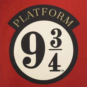 Virtuvinis rankšluostis Harry Potter Platform 9 3/4, juoda sp./raudona sp., 65 cm x 45 cm