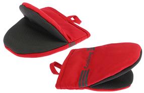 Virtuves cimds Mini 11732, 20 cm x 15.5 cm, melna krās./sarkana krās., 2 gab.