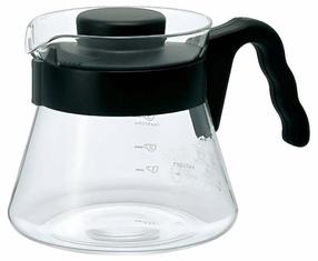 Kavinukas Hario V60 VCS-02B, 0.7 l, skaidri sp./juoda sp.