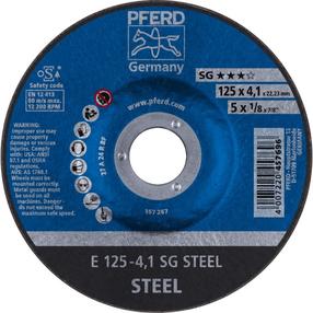 Šlifavimo diskas Pferd E125-4 A24 R SG, 125 mm x 22.23 mm