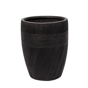 Puķu pods Domoletti RP17-586, akmens, Ø 20 cm, antracīta krās.