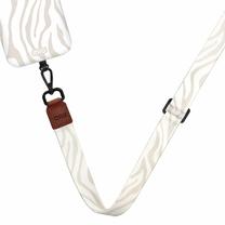 Telefono dirželis Mio Lanyard Sandy Zebra, balta sp./rusva sp., Universali