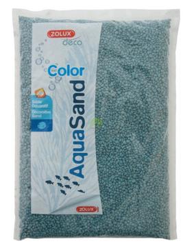 Gruntas Zolux AquaSand Color 346089, 1 kg, žydra sp.