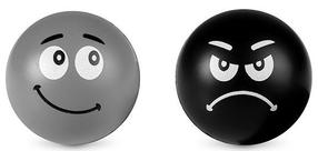 Masāžas instrumentu komplekts Active Anti-Stress Balls 72057, melna krās./pelēka krās., 6.1 cm