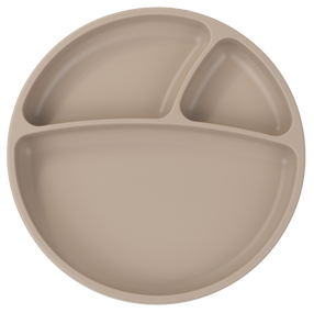 Šķīvīši MiniKoioi Divided Plate 101050008, 6+ mēn., 19 cm, silikons, bēša krās.