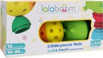 Lavinimo žaislas Lalaboom Discovery Balls, įvairių spalvų, 10 vnt.