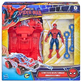 Фигурка-игрушка, c аксессуарами Hasbro Spiderman Brand New Day Gallagher Web Blast, синий цв./красный цв.