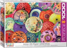 Пазл Eurographics Asian Oil-Paper Umbrellas 6000-5317, 67.6 см x 48.9 см, 1000 шт., многоцветный
