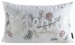 Kalėdinis dekoratyvinės pagalvėlės užvalkalas PSWA-341, balta/šampano, 50 cm x 30 cm