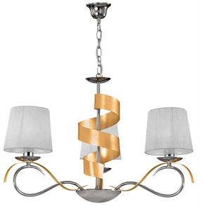Šviestuvas kabinamas Candellux Denis 33-23421, E14, 3 x 40 W, aukso sp./balta sp. / aukso sp., 13 x 15 cm