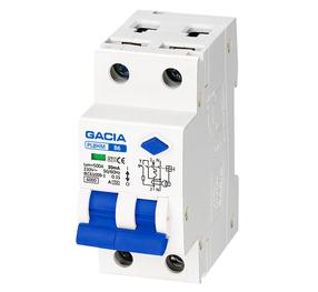 Kombinētās noplūdes automāts Gacia PL8A2MB0630, 1P, 6 A, 230 V