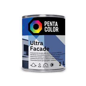 Фасадная краска Pentacolor Ultra Facade, белый цв., 1 л