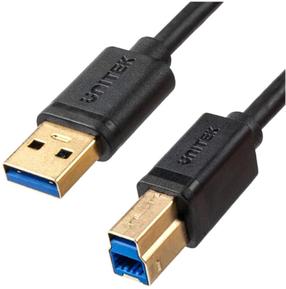 Kabelis Unitek USB - USB-B C14095BK-2M USB, USB-B, 2 m, melna krās.