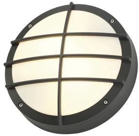 Sieninis lauko šviestuvas SLV Bulan Grid, 25W, E27, IP55, antracito sp., 27.5 cm x 27.5 cm