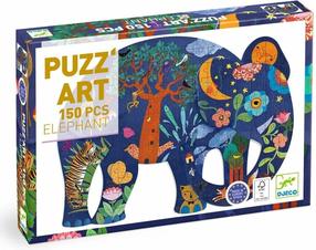 Dėlionė Djeco Elephant, 62 cm x 46 cm, 150 vnt.