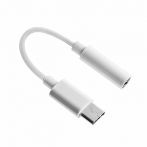 Адаптер Fusion Accessories CM20 Audio Adapter 3.5 mm, USB-C, белый цв.