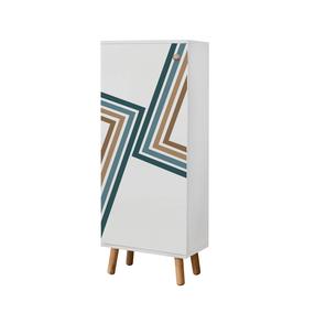 Apavu skapis Kalune Design Vegas B 951, balta krās., 38 cm x 50 cm x 135 cm