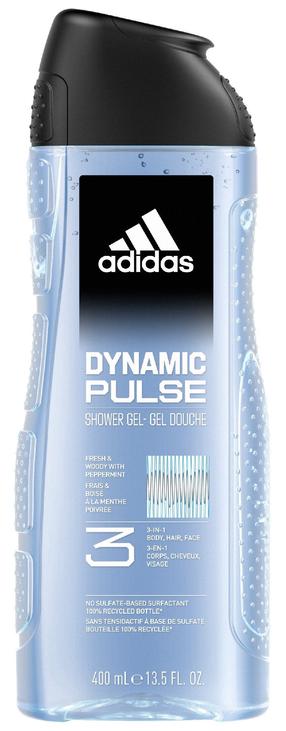 Ķermeņa mazgāšanas želeja vīriešiem Adidas Dynamic Pulse, 400 ml