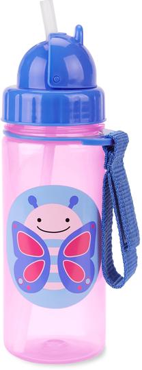 Vaikiška gertuvė Skip Hop Zoo Butterfly, 384.5 ml, 1 m., 6 cm, plastikas, mėlyna sp./rožinė sp.