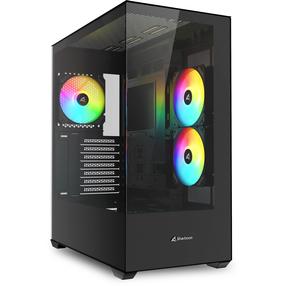 Arvuti korpus Sharkoon SK6 ARGB, must v.