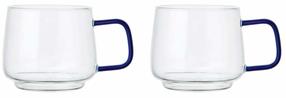 Puodelių rinkiniai La Cafetiere, skaidri sp./mėlyna sp., 0.275 l
