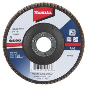 Žiedlapinis šlifavimo diskas Makita D-63482-10, 125 mm x 22.23 mm