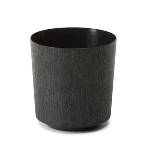 Lillepott Lamela Gama, plastik/polüpropüleen (pp), 19.5 cm x 19.5 cm, Ø 19.5 cm, must v.