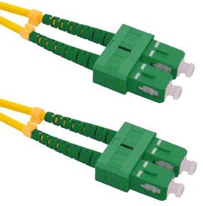 Laidas Qoltec SC/APC, SC/APC, 0.5 m, geltona sp.