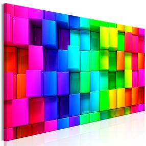 Reprodukcija Artgeist Colourful Cubes N8138-DKXPWD, 120 cm x 40 cm