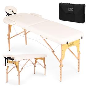  Masažo stalas ModernHome 2-Section BM2524-CR, 186 cm, 15.1 kg, balta sp.