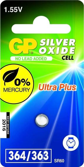 Baterijas GP GPPBS364F014, AG1/SR60/LR60, 1.55 V