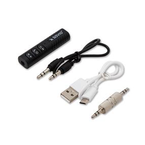 Адаптер Savio Transmiter Audio Receiver 3.5mm TR-11/B 3.5 mm, 2.5 mm, черный цв.