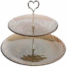 Tortinė Hermia Elisya 2KFS, 28 cm, 28 cm, Ø 28 cm, Pilka sp.
