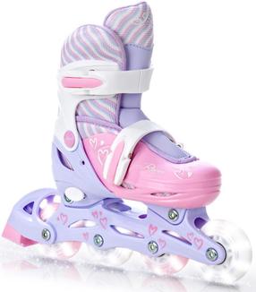 Riedučiai Raven Loretta 128916, balti/rožiniai/violetiniai, 30-33 (pažeista pakuotė)