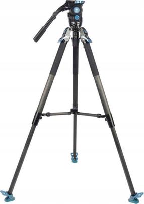 Trīskāju statīvs Sirui Rapid SVT-75 Pro + Fluid Head SVH15, oglekļa šķiedras