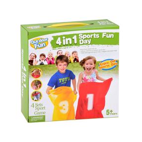 Sporta spēļu komplekts 4in1 Sports Day Fun, daudzkrāsaina