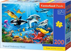 Dėlionė Castorland Tropical Underwater World 342940, 29 cm x 40 cm, 200 vnt., įvairių spalvų