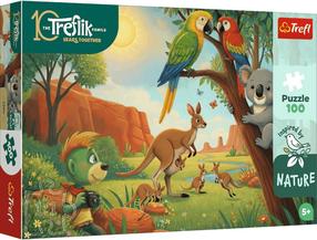 Puzle Trefl Inspired by Nature: Koala and Kangaroos, 41 cm x 27 cm, 100 gab.