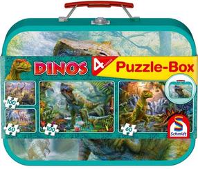 Pusle 4in1 Schmidt Dinos 56495, 24.4 cm x 36 cm, 320 tk, mitmevärviline