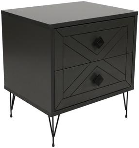 Naktinis staliukas Kalune Design Luna 854KLN3310, antracito sp., 55 cm x 50 cm x 40 cm