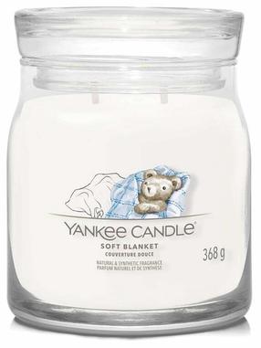 Žvakė, aromatinė Yankee Candle Signature Soft Blanket, 35 - 50 h, 368 g, balta sp.