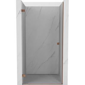 Dušas durvis Mexen Lunar-B Left, 80 cm x 200 cm, zeltrozā krās./rūdītais