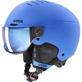 Slidinejimo šalmo ir akinių rinkinys Uvex Rocket JR Visor, mėlyna sp., 51-55 cm