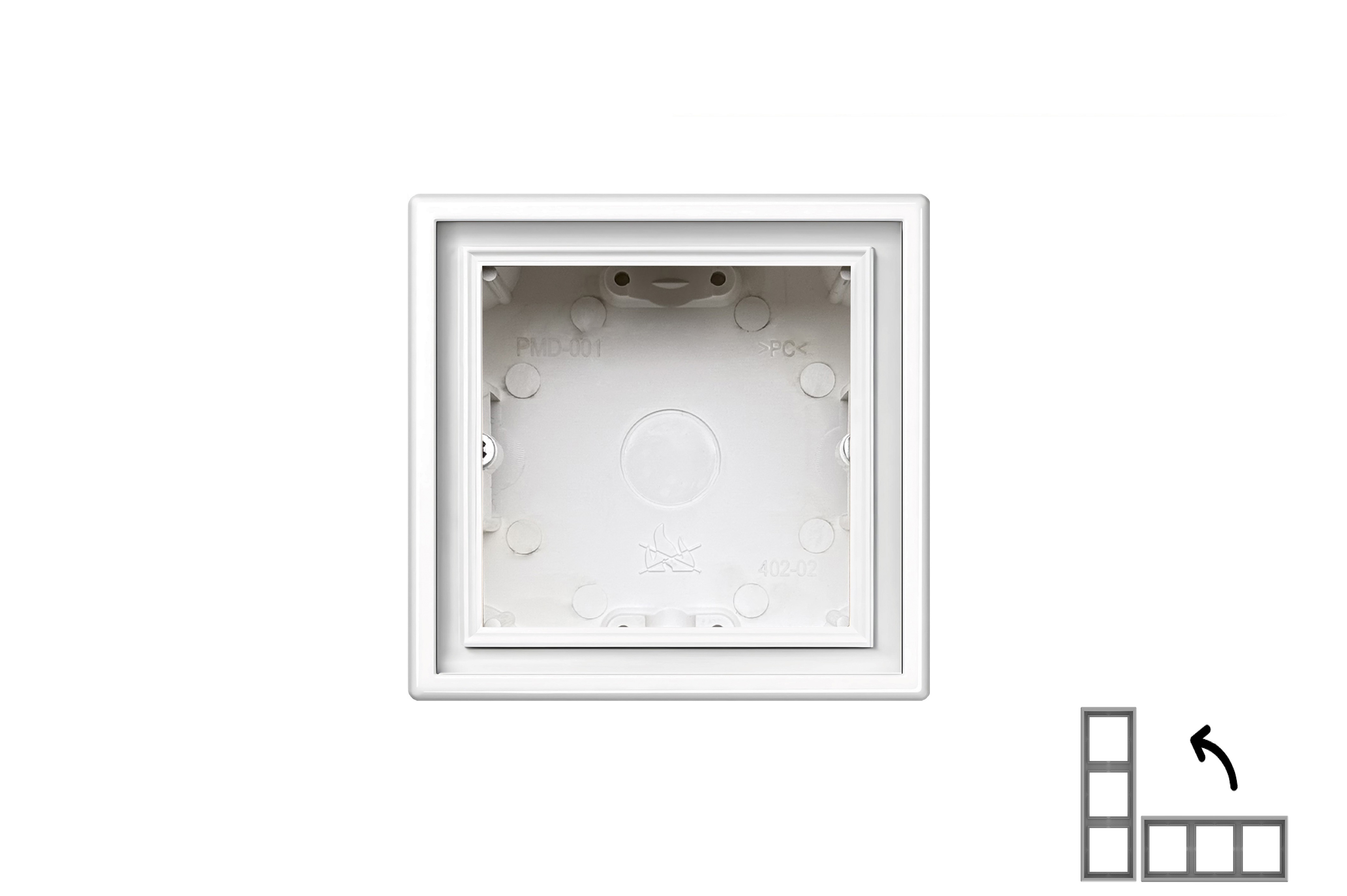Raam Liregus Modern PMD-001.M/WM, valge matt v. 1 k.