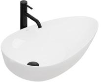 Vonios praustuvas Rea Greta 65, keramika, 65.5 cm x 40 cm x 13 cm, balta sp.