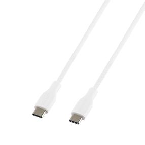 Įkrovimo laidas Deltaco Baltic, 2 x USB Type C, 100 cm, balta sp.