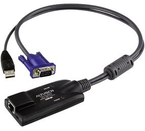 Laidas Aten KA7570 USB, RJ-45, 9 m, juoda