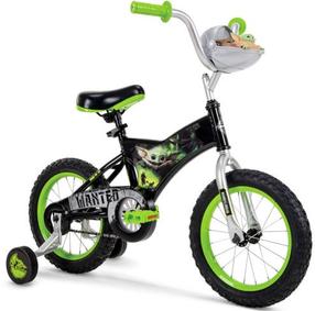 Bērnu velosipēds Huffy Star Wars Grogu, melna krās./zaļa krās., 12"