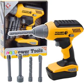 Rotaļu meistara instruments, urbis Lean Toys Power Tools, melna krās./dzeltena krās.